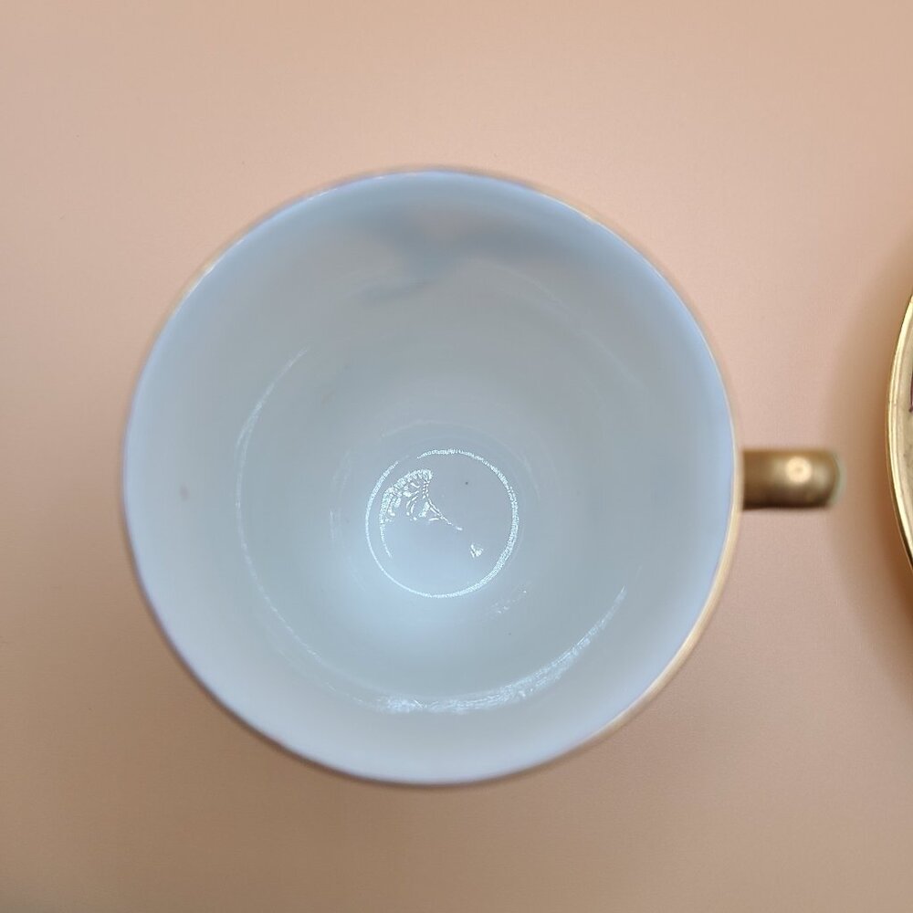 Rare Antique A. Lanternier Limoges France Cup & Saucer - Signed Duval - Picture 9 of 12
